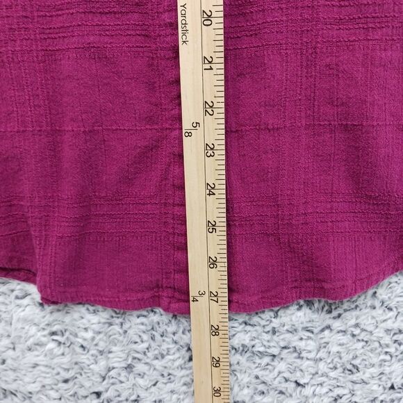 Woman Within 14/16 Medium size. Pearl Button Down 100% Cotton Long Sleeve Shirt. - Picture 15 of 16